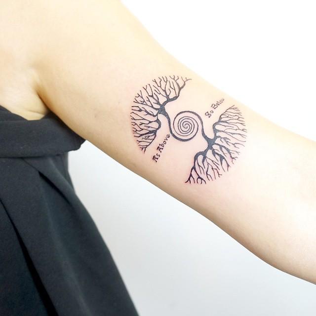 tatuaggio albero  37